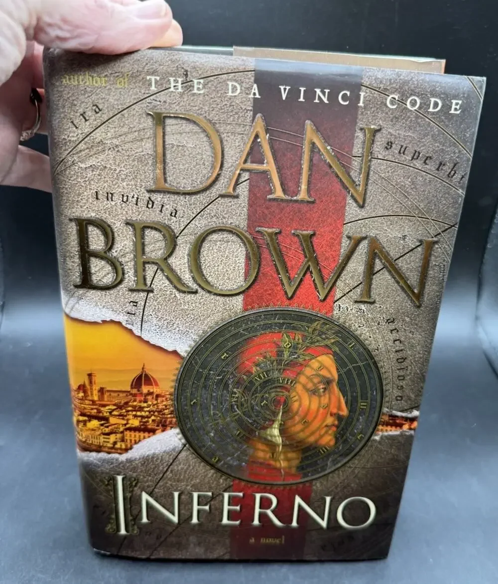 Dan Brown Inferno, First Edition, Doubleday Hardcover DJ L, Excellent Condition